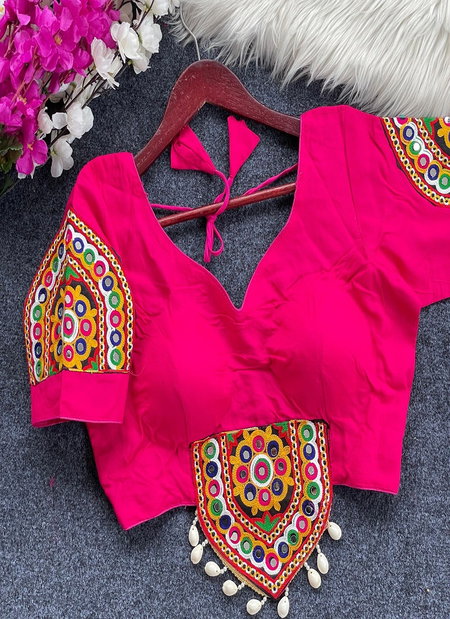 Ruhi Designer Heavy Embroidery+Hand Mirror Work Blouse Online Wholesale